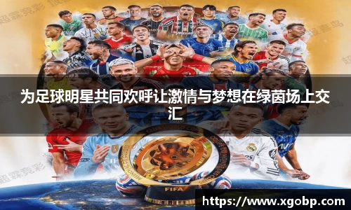 为足球明星共同欢呼让激情与梦想在绿茵场上交汇